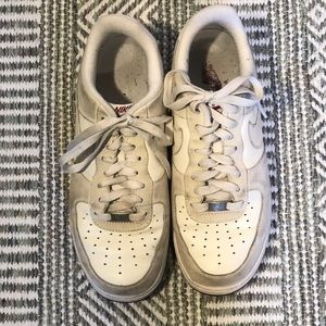Mens Nike AF 1 Air Force White Sneaker Shoes Sz 8